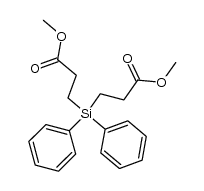 3,3'-diphenylsilanediyl-bis-propionic acid dimethyl ester Structure