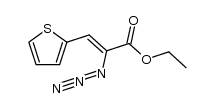 ethyl 2-azido-3-(thiophen-2-yl)acrylate Structure