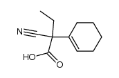 2-cyano-2-(cyclohex-1-en-1-yl)butanoic acid Structure