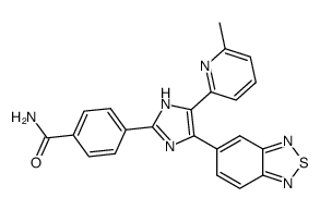 4-[4-Benzo[1,2,5]thiadiazol-5-yl-5-(6-methylpyridin-2-yl)-1H-imidazol-2-yl]benzamide结构式