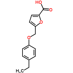 5-(4-ETHYL-PHENOXYMETHYL)-FURAN-2-CARBOXYLIC ACID结构式