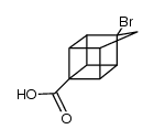 1-Bromopentacyclo[4.3.0.02,5.03,8.04,7]nonane-4-carboxylic acid Structure