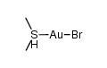 bromo(dimethyl sulfide)gold(I) Structure