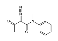 2-diazo-N-methyl-3-oxo-3-phenylbutyramide Structure