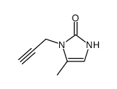 2H-Imidazol-2-one,1,3-dihydro-5-methyl-1-(2-propynyl)-(9CI)结构式