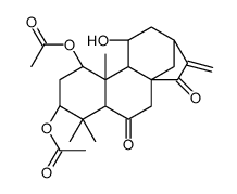 3β,11β-Diacetoxy-1α-hydroxykaura-16-ene-6,15-dione Structure