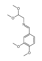 N-(2,2-dimethoxyethyl)-1-(3,4-dimethoxyphenyl)methanimine Structure