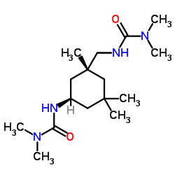 3-[(1R,3R)-3-[(dimethylcarbamoylamino)methyl]-3,5,5-trimethylcyclohexyl]-1,1-dimethylurea结构式