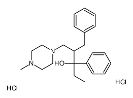 2-benzyl-1-(4-methylpiperazin-1-yl)-3-phenylpentan-3-ol,dihydrochloride结构式