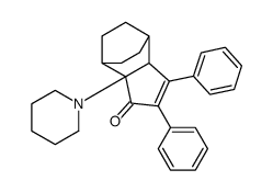 2,3-diphenyl-7a-(piperidin-1-yl)-3a,4,5,6,7,7a-hexahydro-1H-4,7-ethanoinden-1-one Structure