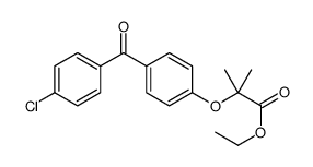 Ethyl 2-[4-(4-chlorobenzoyl)phenoxy]-2-methylpropanoate Structure