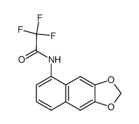 N-(6,7-methylenedioxy-1-naphthyl)-2,2,2-trifluoroacetamide结构式