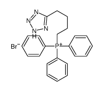 triphenyl-[4-(2H-tetrazol-5-yl)butyl]phosphanium,bromide结构式