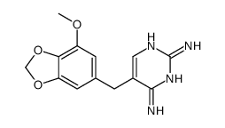 5-[(7-methoxy-1,3-benzodioxol-5-yl)methyl]pyrimidine-2,4-diamine Structure