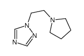 1-(2-pyrrolidin-1-ylethyl)-1,2,4-triazole结构式