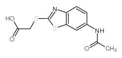 2-[(6-acetamido-1,3-benzothiazol-2-yl)sulfanyl]acetic acid Structure