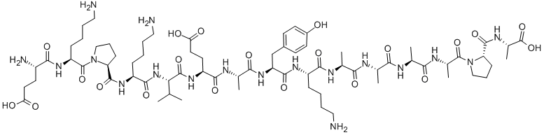Myelin Basic Protein (85-99) Peptide Antagonist trifluoroacetate salt结构式