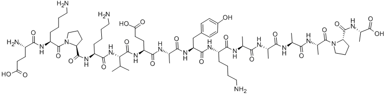 Myelin Basic Protein (85-99) Peptide Antagonist trifluoroacetate salt Structure