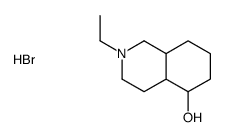 2-ethyl-1,2,3,4,4a,5,6,7,8,8a-decahydroisoquinolin-2-ium-5-ol,bromide结构式