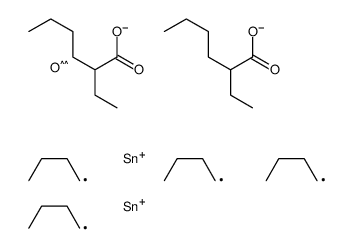 [dibutyl-[dibutyl(2-ethylhexanoyloxy)stannyl]oxystannyl] 2-ethylhexanoate结构式