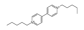 1-pentyl-4-(1-pentylpyridin-1-ium-4-yl)pyridin-1-ium Structure