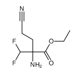 ethyl 2-amino-4-cyano-2-(difluoromethyl)butanoate Structure
