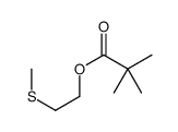 2-methylsulfanylethyl 2,2-dimethylpropanoate结构式