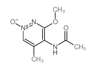(NE)-N-(1-hydroxy-3-methoxy-5-methyl-pyridazin-4-ylidene)acetamide structure