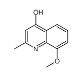 8-甲氧基-2-甲基喹啉-4-醇结构式