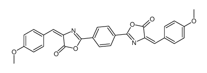 2,2'-(1,4-phenylene)bis[4-[(4-methoxyphenyl)methylene]oxazol-5(4H)-one]结构式