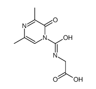 2-[(3,5-dimethyl-2-oxopyrazine-1-carbonyl)amino]acetic acid结构式
