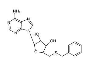 (2R,3R,4S,5S)-2-(6-aminopurin-9-yl)-5-(benzylsulfanylmethyl)oxolane-3,4-diol Structure