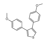 3,4-bis(4-methoxyphenyl)thiophene结构式