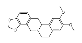 5,6,8,13-Tetrahydro-2,3-dimethoxy-9,10-(methylenedioxy)-13aH-dibenzo[a,g]quinolizine Structure