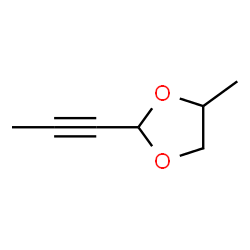 1,3-Dioxolane, 4-methyl-2-(1-propynyl)- (9CI) structure