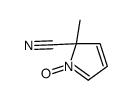 2-methyl-1-oxidopyrrol-1-ium-2-carbonitrile结构式