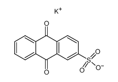 9,10-Dihydro-9,10-dioxo-2-anthracenesulfonic acid potassium salt Structure