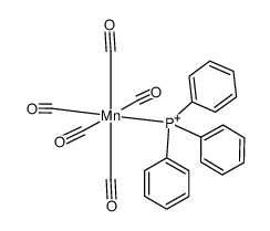 pentacarbonyl(triphenylphosphine)manganese(I) cation Structure