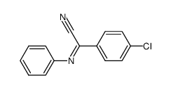 α-phenylimino-p-chlorophenylacetonitrile结构式