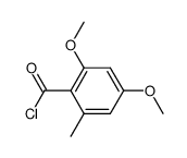 2,4-dimethoxy-6-methylbenzoyl chloride Structure