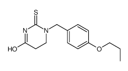 1-[(4-propoxyphenyl)methyl]-2-sulfanylidene-1,3-diazinan-4-one结构式