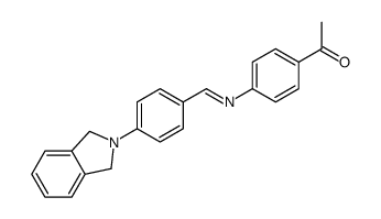 1-[4-[[4-(1,3-dihydroisoindol-2-yl)phenyl]methylideneamino]phenyl]ethanone结构式