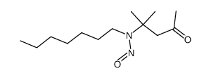 4-(heptyl-nitroso-amino)-4-methyl-pentan-2-one结构式