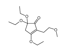 3,5,5-triethoxy-2-(2-methoxyethyl)cyclopent-2-en-1-one Structure