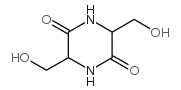 2,5-Piperazinedione,3,6-bis(hydroxymethyl)- structure