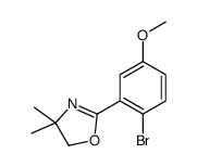 2-(2-bromo-5-methoxyphenyl)-4,4-dimethyl-5H-1,3-oxazole Structure