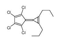 1,2,3,4-Tetrachloro-5-(2,3-dipropyl-2-cyclopropen-1-ylidene)-1,3-cyclo pentadiene structure