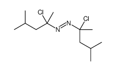 bis(2-chloro-4-methylpentan-2-yl)diazene结构式