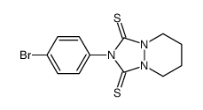 2-(4-bromophenyl)-5,6,7,8-tetrahydro-[1,2,4]triazolo[1,2-a]pyridazine-1,3-dithione Structure