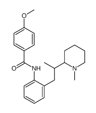 4-methoxy-N-[2-[2-(1-methylpiperidin-2-yl)propyl]phenyl]benzamide结构式